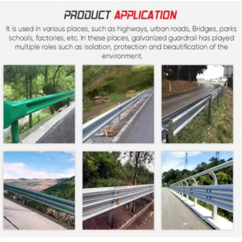 Hot Sale Highway Guardrails for Residential Area Road Safety Beam Guardrail
