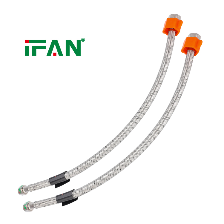 Ifan Wholesale Braided Water Hose 30cm 40cm 50cm 60cm Bathrooms Accessories Stainless Steel Flexible Hose