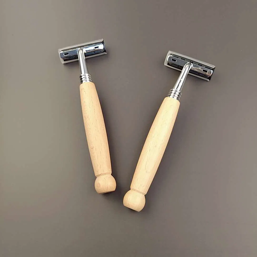 Natural Bamboo Razor Wooden Razor Replacement Head Biodegradable