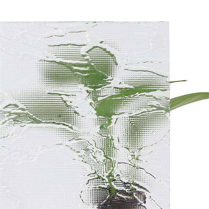 3mm 4mm 5mm 8mm Clear Figured Patterned Glass with Nashiji Karatachi Mistlite Millennium Morgon Flora Optional