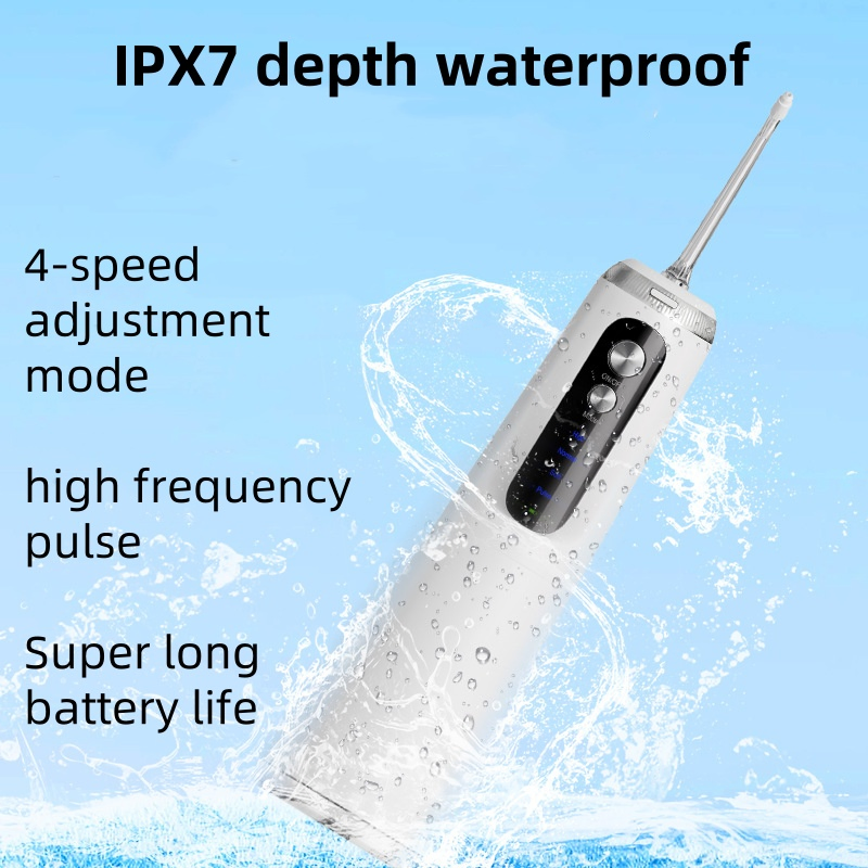 280ml Portable Waterproof Rechargeable Water Flossing Water Flosser Cordless Teeth Cleaner