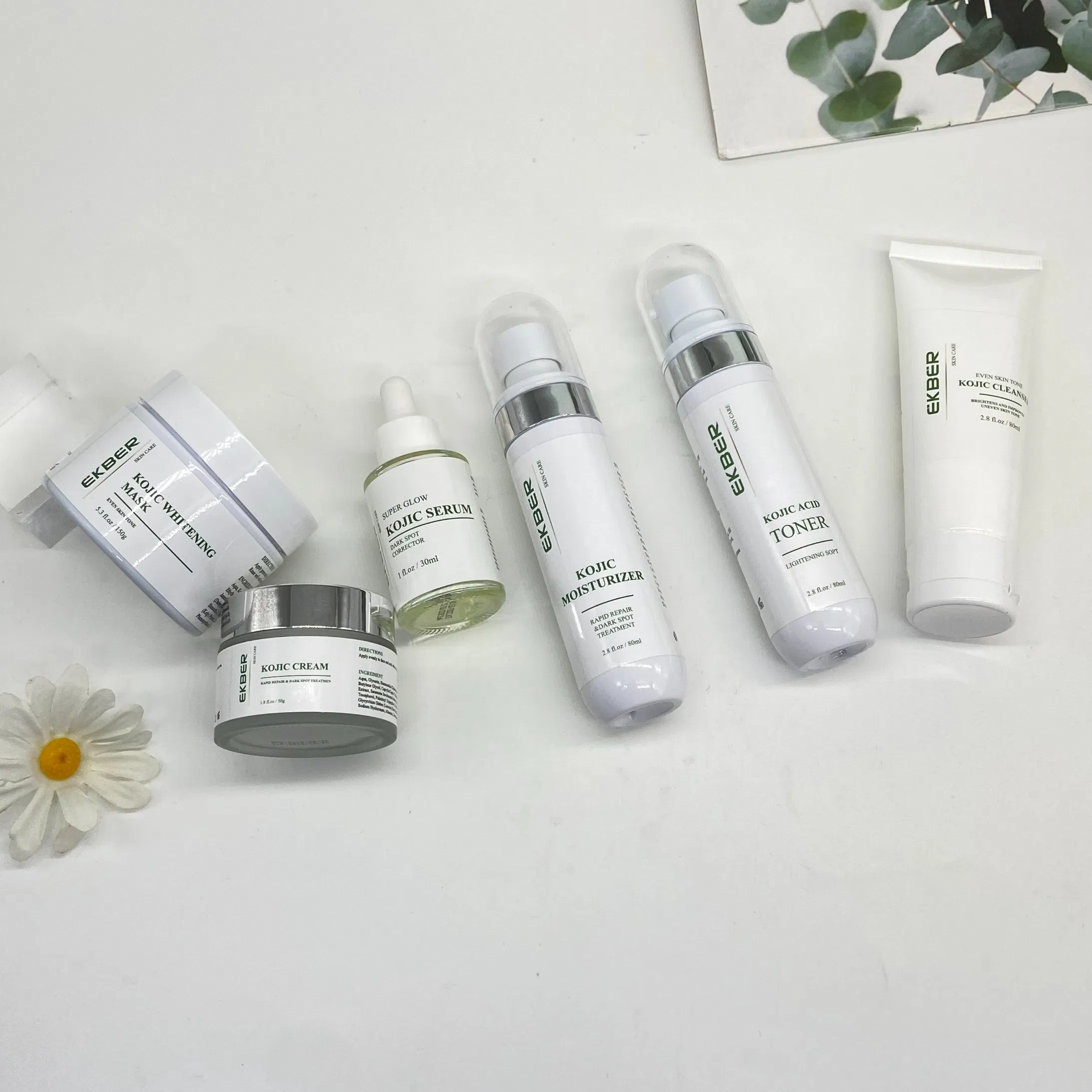 Private Label Skin Care Set Whitening Hyperpigmentation Kojic Acid Soap Body Lotion Anti-Acne Kojic Acid Set