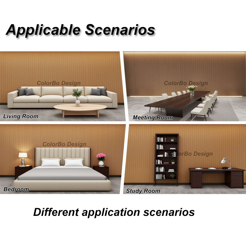Premium Manufacturer Supply Custom Size Natural Wood V Groove Acoustic Panels for Office Wall Decoration