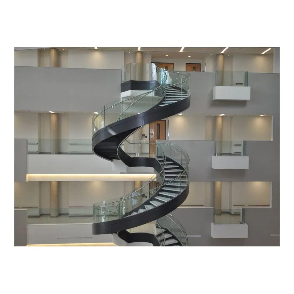 Prima Spiral Cable Glass Customized Modern Design Indoor Outdoor Staircase