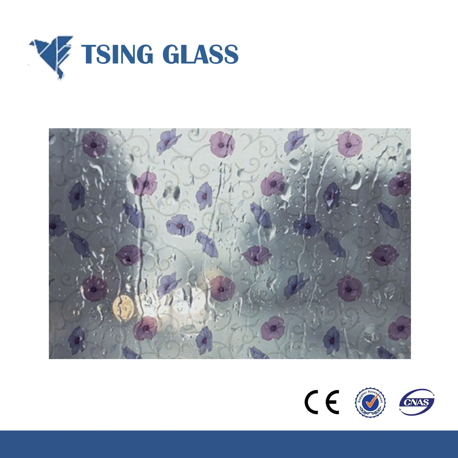 6-12mm Tempered Sandblasting Glass for Bathroom/Office