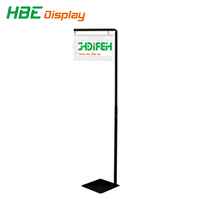 Supermarket A4 Size Rectangle Single Pedestal Directional Promotion Sign Holder