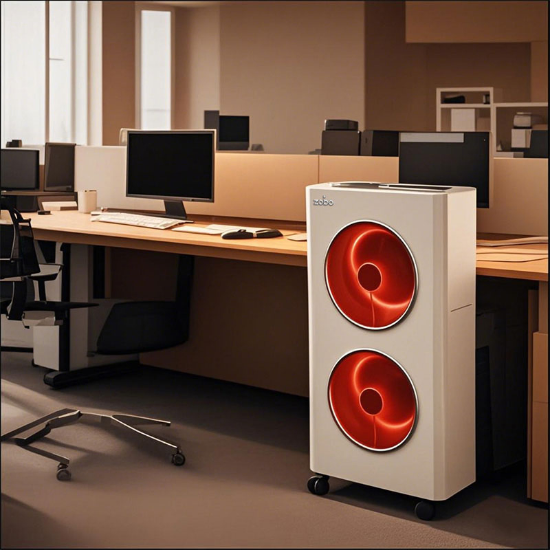 Portable 2kw Electric Radiant Heater with Dual Control