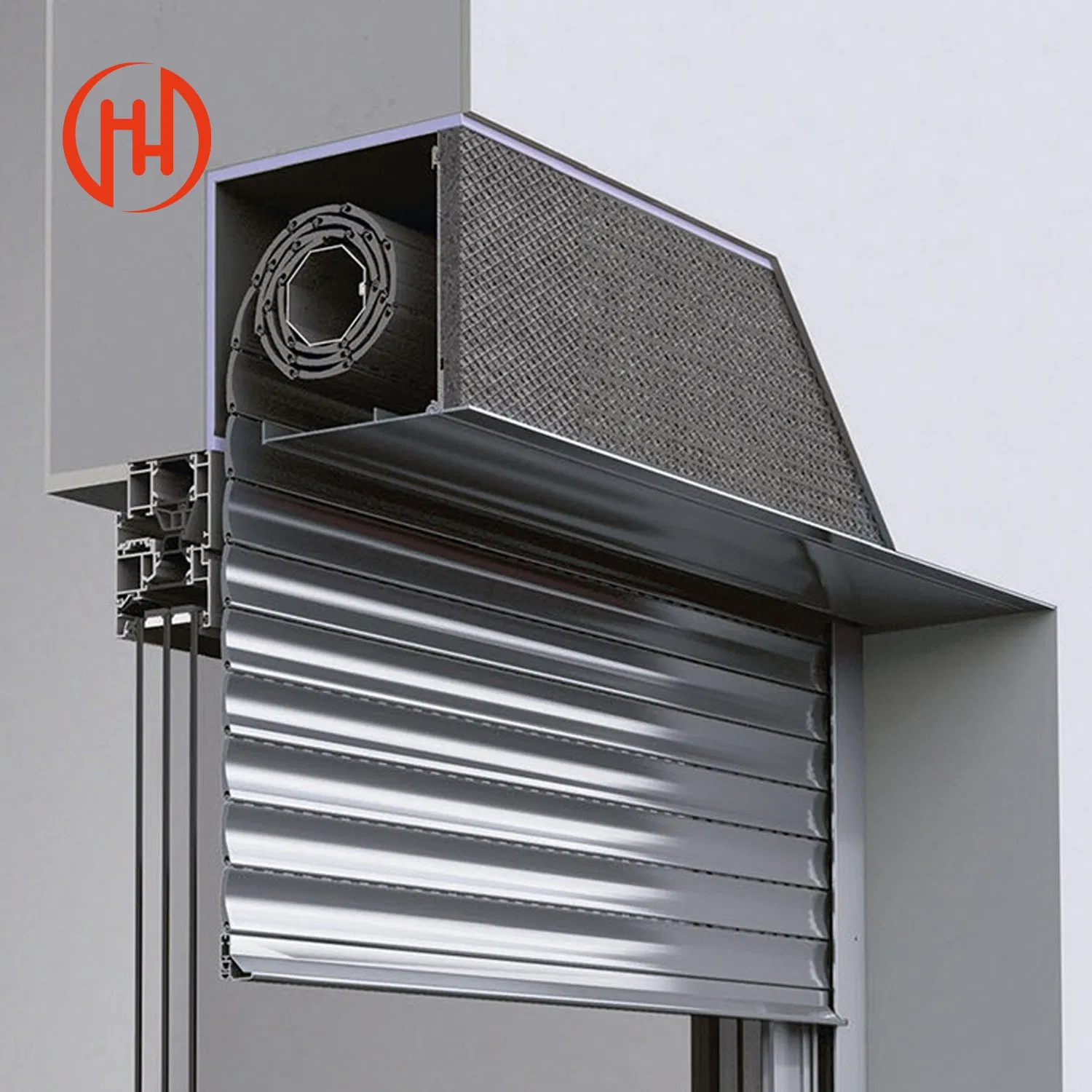 China Manufacturer Steel Remote Control Motor Modern Windproof Doors Roller Shutter