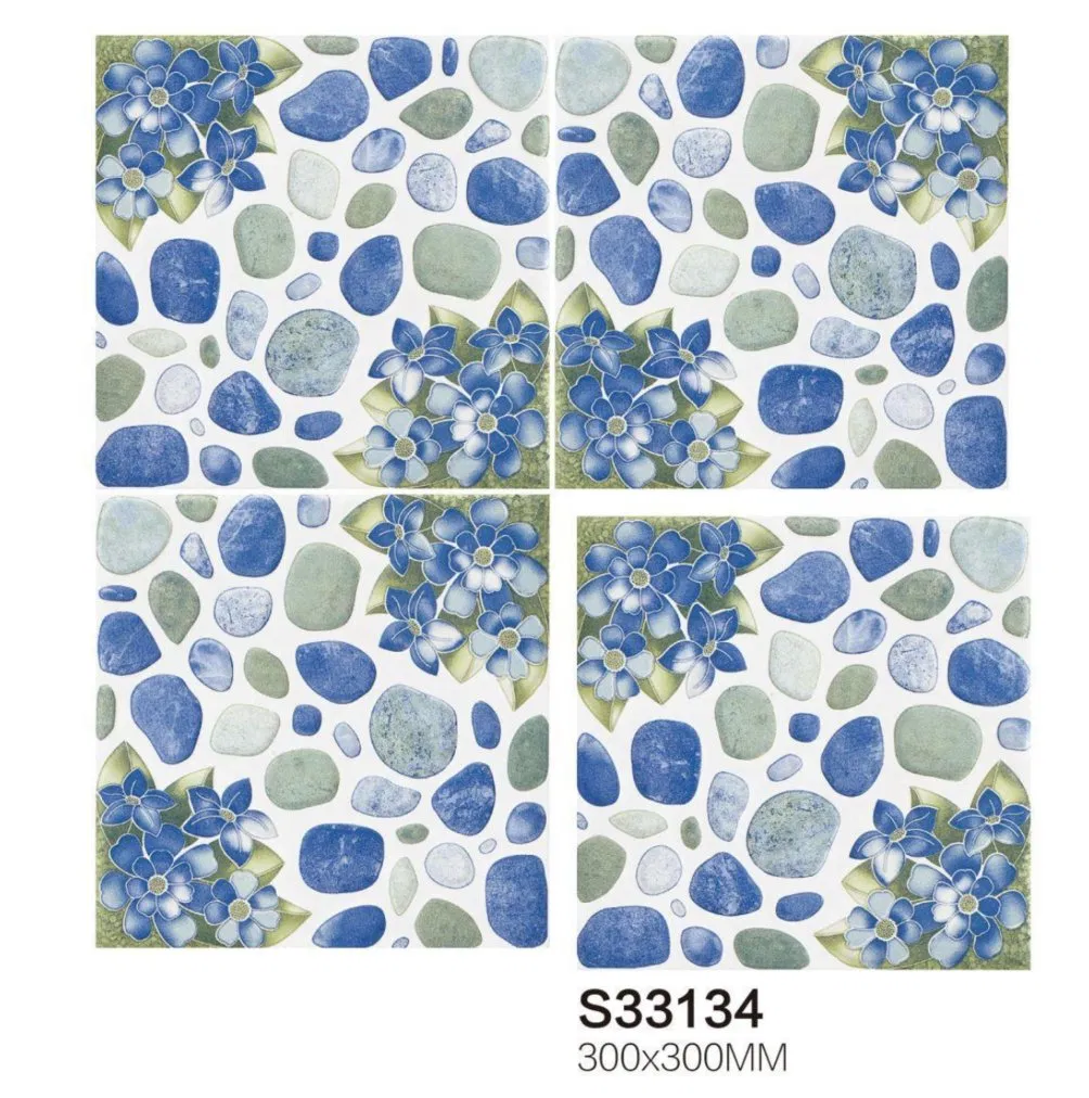 Керамическая плитка 300x300 мм с цветочным узором