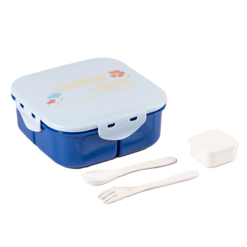 Food-Grade Plastic Bento Box - Microwave-Safe Compartmentalized Lunch Container