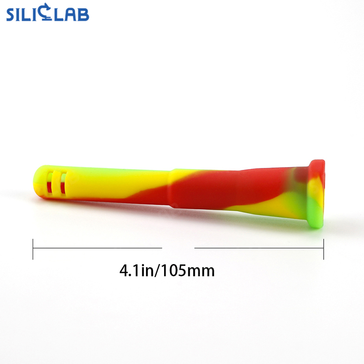 Straight Cylinder Bubbler Pipe Smoke Filter Down Stem Silicone Insert Rod Water Pipe Accessories