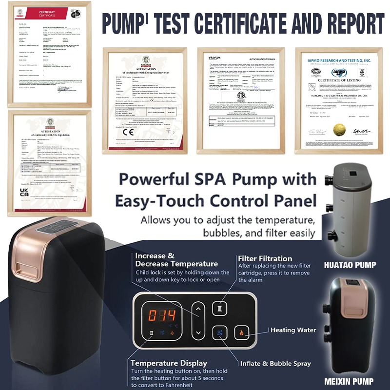 Inflatable SPA Hot Tub for Adults Portable Whirlpool Bathtub with Jets