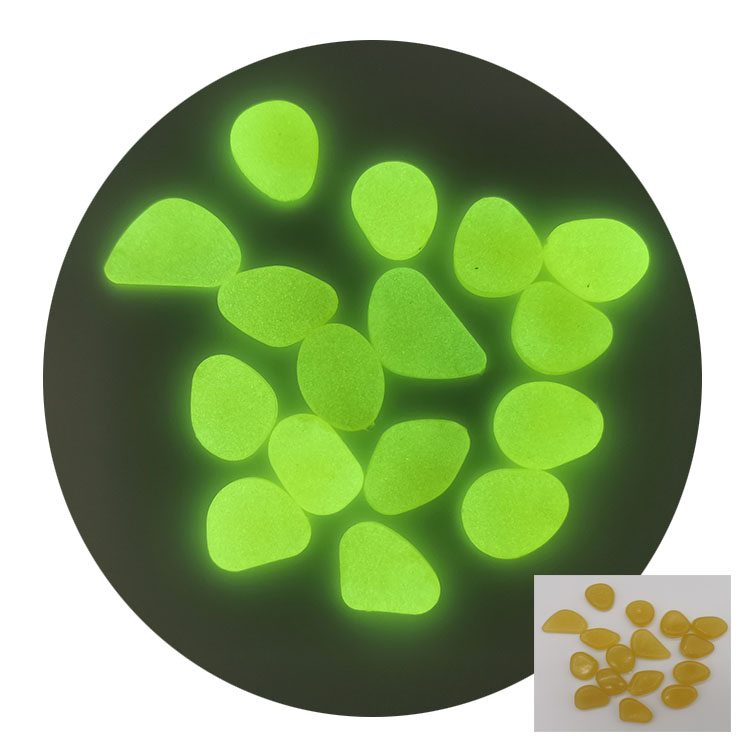 Garden Luminous Pebbles Rocks Glow Stone Decor Night Glowing Stone
