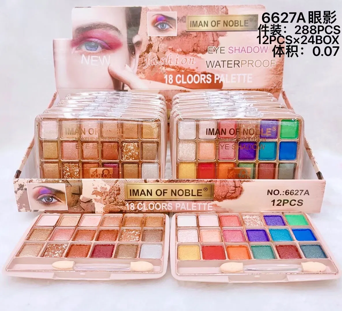 Inventory Eye Shadow Plate Sequins 15 Color 24 Color Wholesale