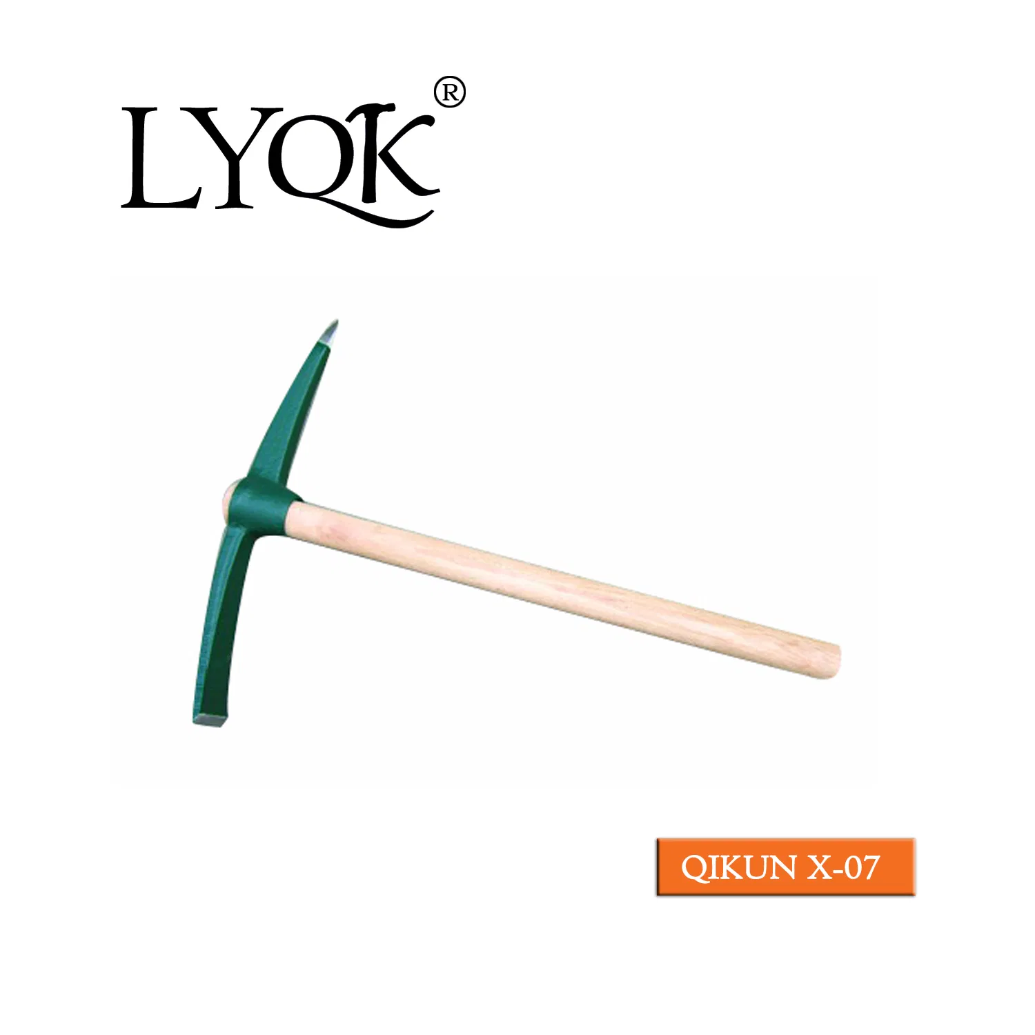 X-04 High Quality Rail Steel 65mn Agriculture Farm Garden Hardware Hand Tools Pick Head Mattock Pickaxe