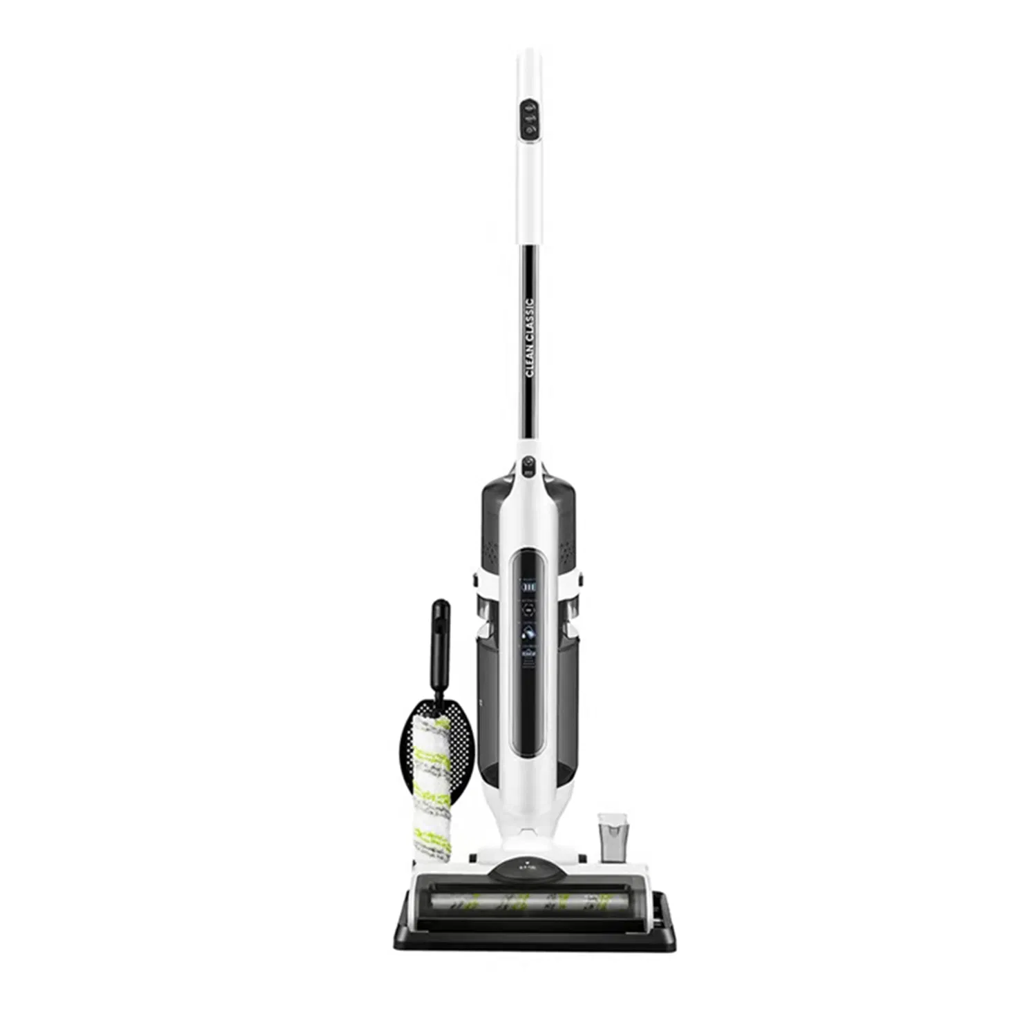 Lightweight Cordless Wet Dry Vacuum Mop with Self Cleaning and LED Display for Hard Floors and Area Rug
