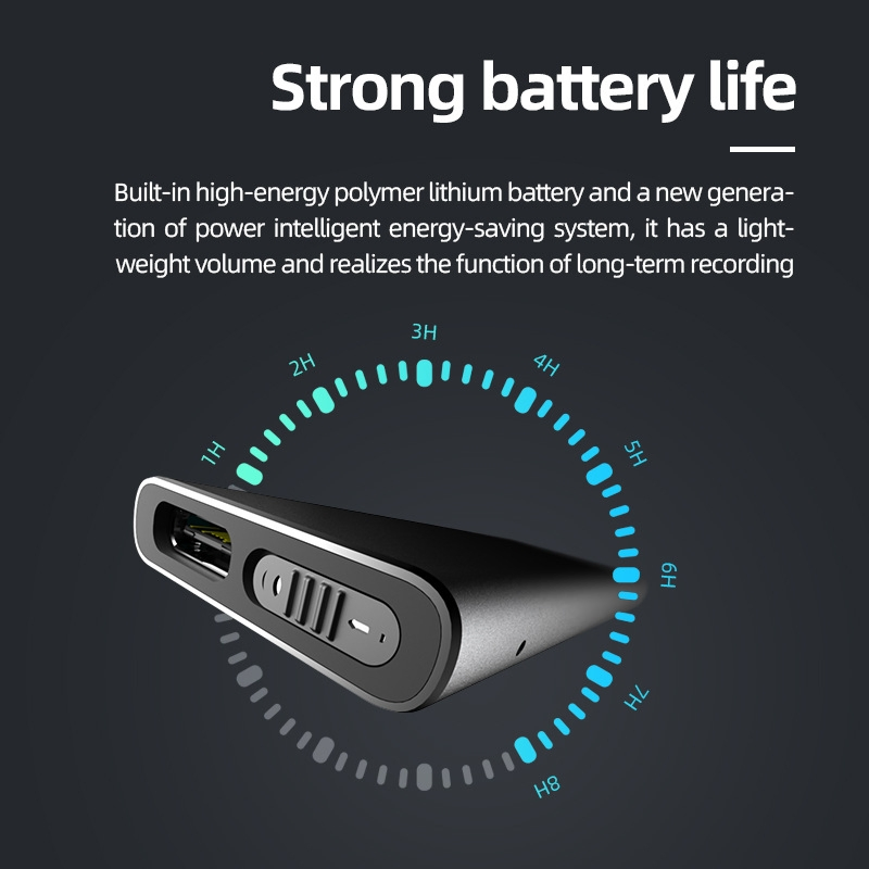 Pin Type Professional Encrypted Recorder