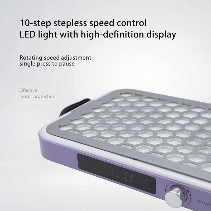 9000rpm Brushless Turbine Dust Extractor Nails Ultra-Thin Silent Dual Turbo High Suction Manicure Cleaner