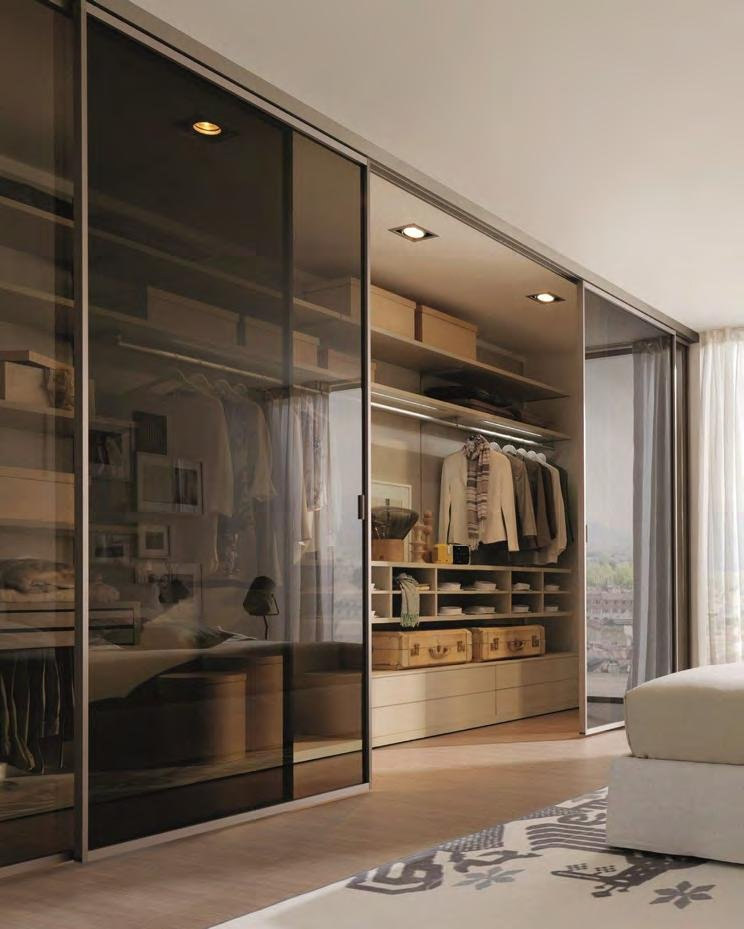 Modern Kitchen Storage Cabinet with Adjustable Shelves and Glass Doors
