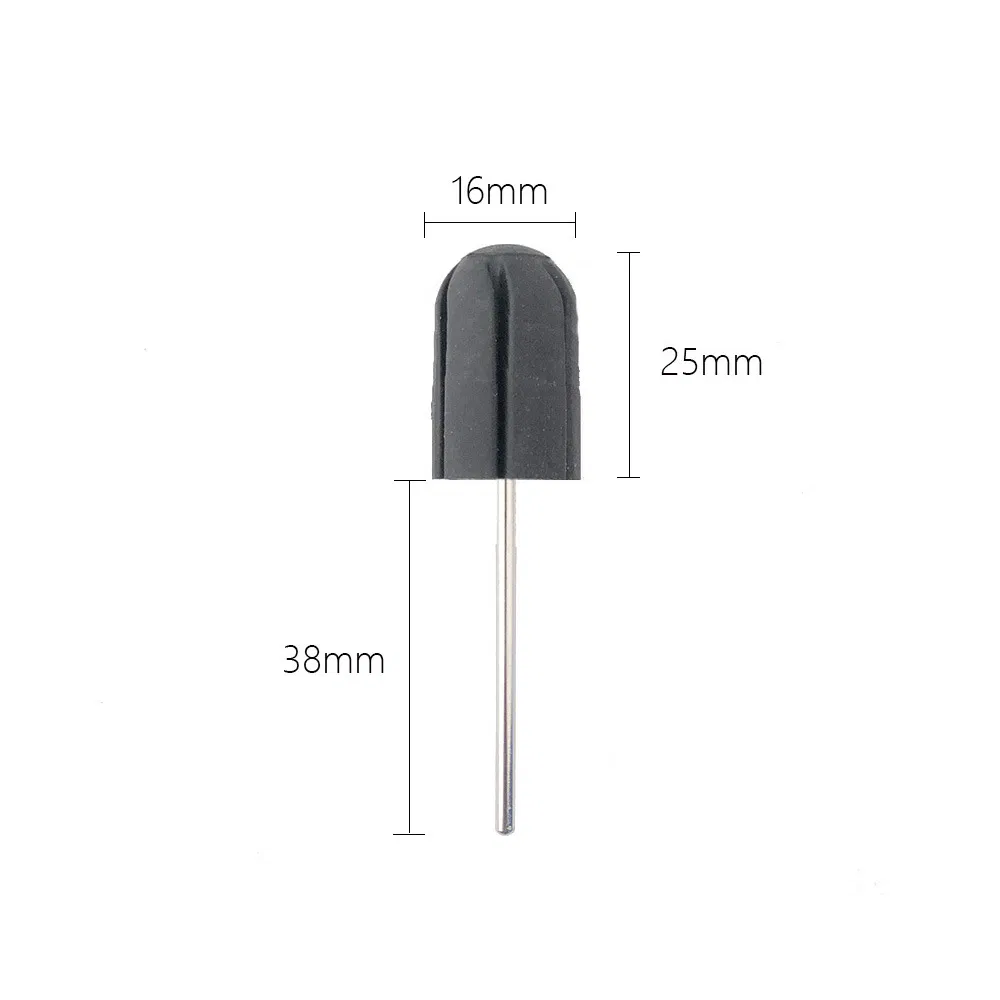 Diamond Manicure Art Set Supplies Sanding Cap Holder Rubber Pedicure Nail Drill Bits Kit