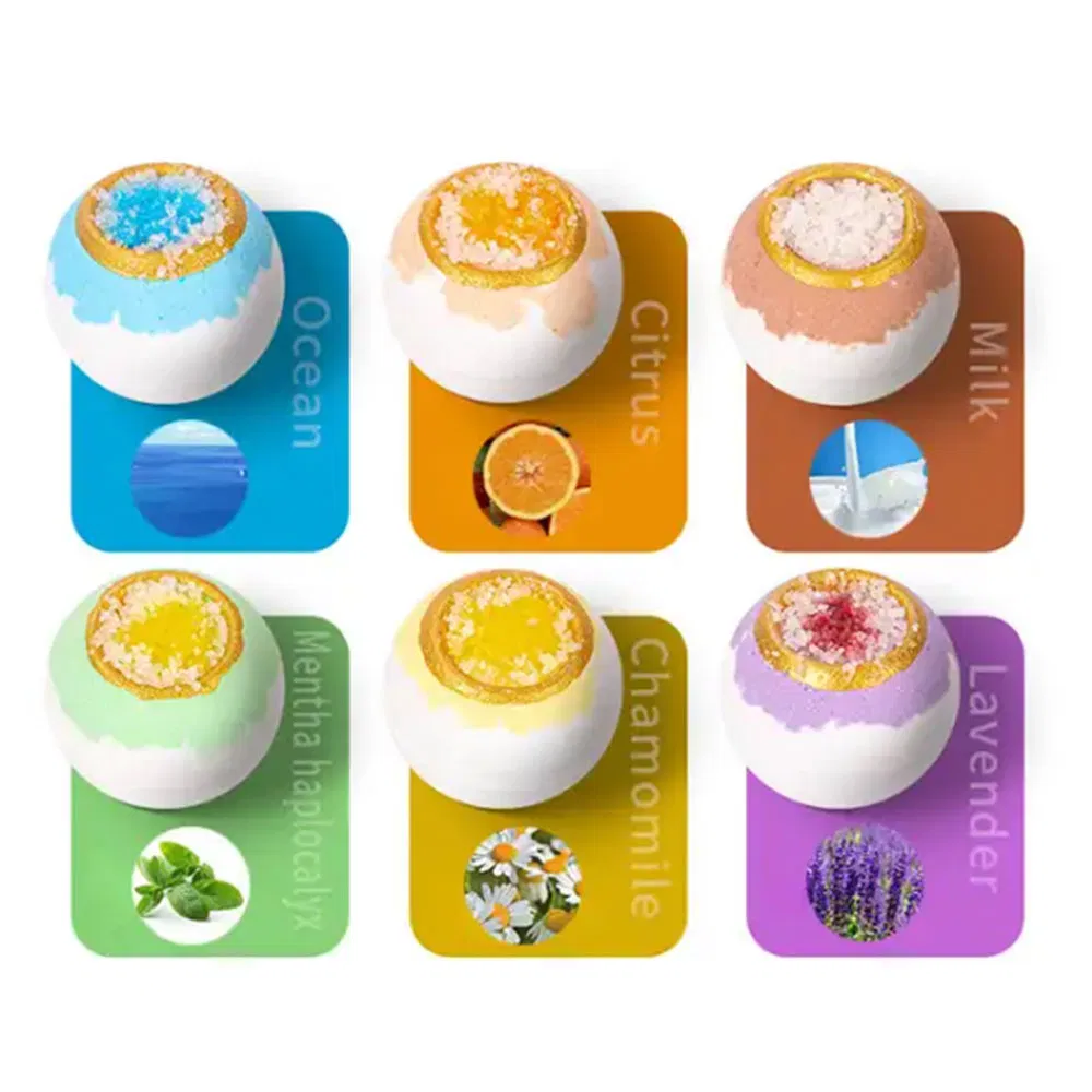 Sea Salt Bath Salt Ball Rose Bath Salt Ball Round Bath Bomb