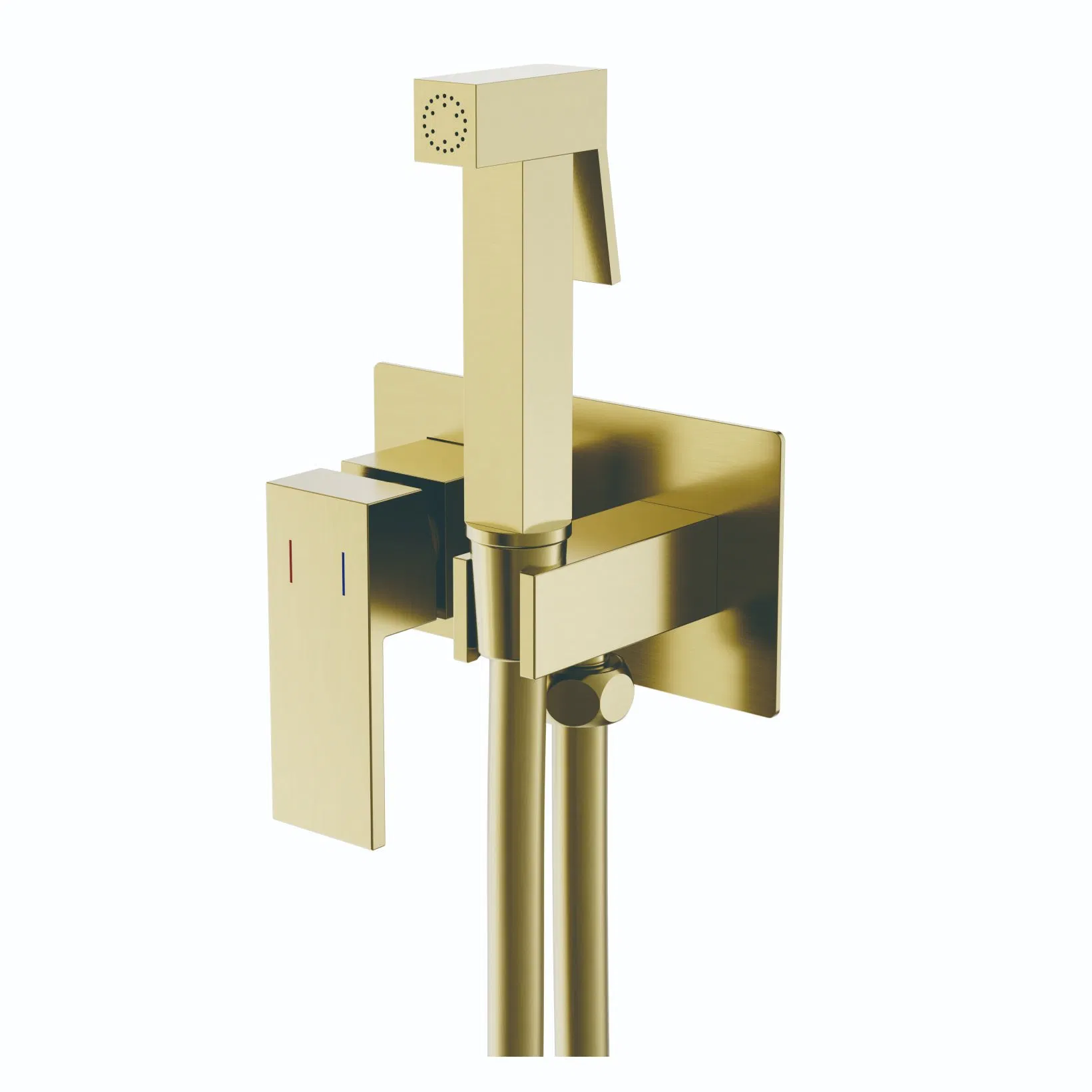 Смеситель для биде латунный Luxury Brass с распылителем