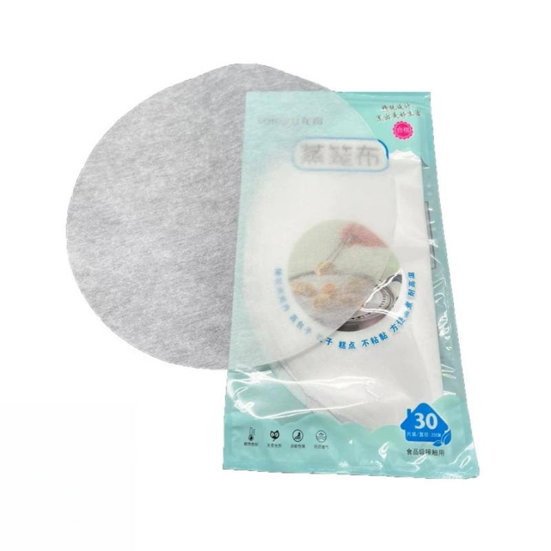 Round Silicone Steamer Mat Waterproof Oil-Proof No-Sticky Steamed Bun Steamer Pads Durable Food Grade Breathable Steamer Cloth