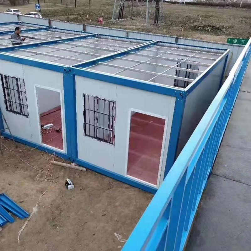 Frame Structure Prefabricated Staff Dormitory Tiny Storehouse Prefab Apartment Modular Residential Green Foldable Mobile Folding Portable House Frame