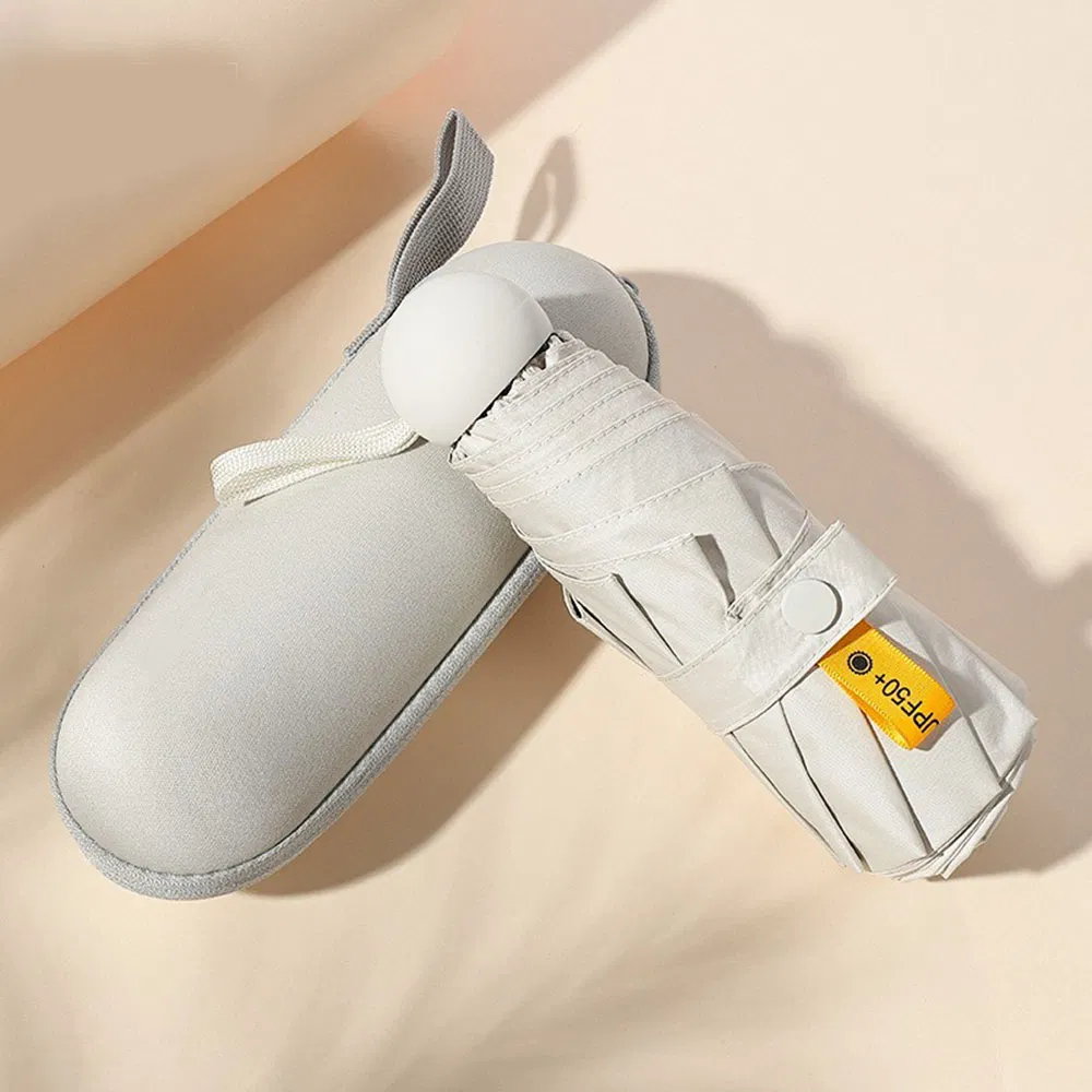 Capsule Portable Sunblock UV Protection Sunshade Female Rain and Sun Dual-Use Pocket Sun Umbrella