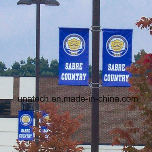 Outdoor Advertising Street Light Pole Double Side Bannerssaver