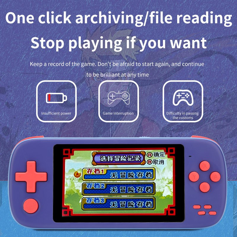 Портативная консоль XY11 с 6800+ игр и долгим временем работы