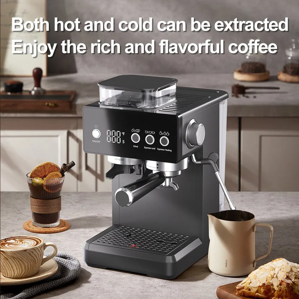 Household Intelligent Bean to Cup Cappuccino Latte Coffee Making Machine