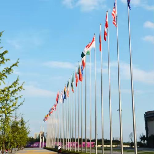 Stainless Steel Flag Pole Outdoor Residential Flagpoles for Sale