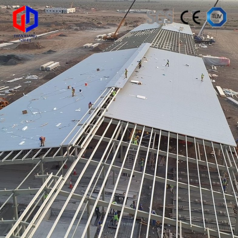 Prefabricated Steel Structure Building Design Cow Farm Shed