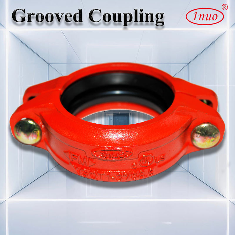 Ductile Iron Grooved Pipe Fittings Pipe Reducer Grooved Rigid Coupling