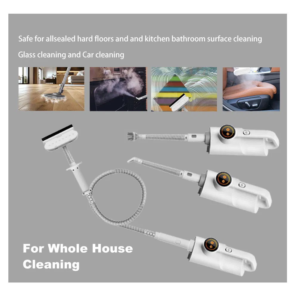 1500W LED Display Automatic Washing Machine Steam Mop Electric Handheld Upright Steam Mop Cleaner