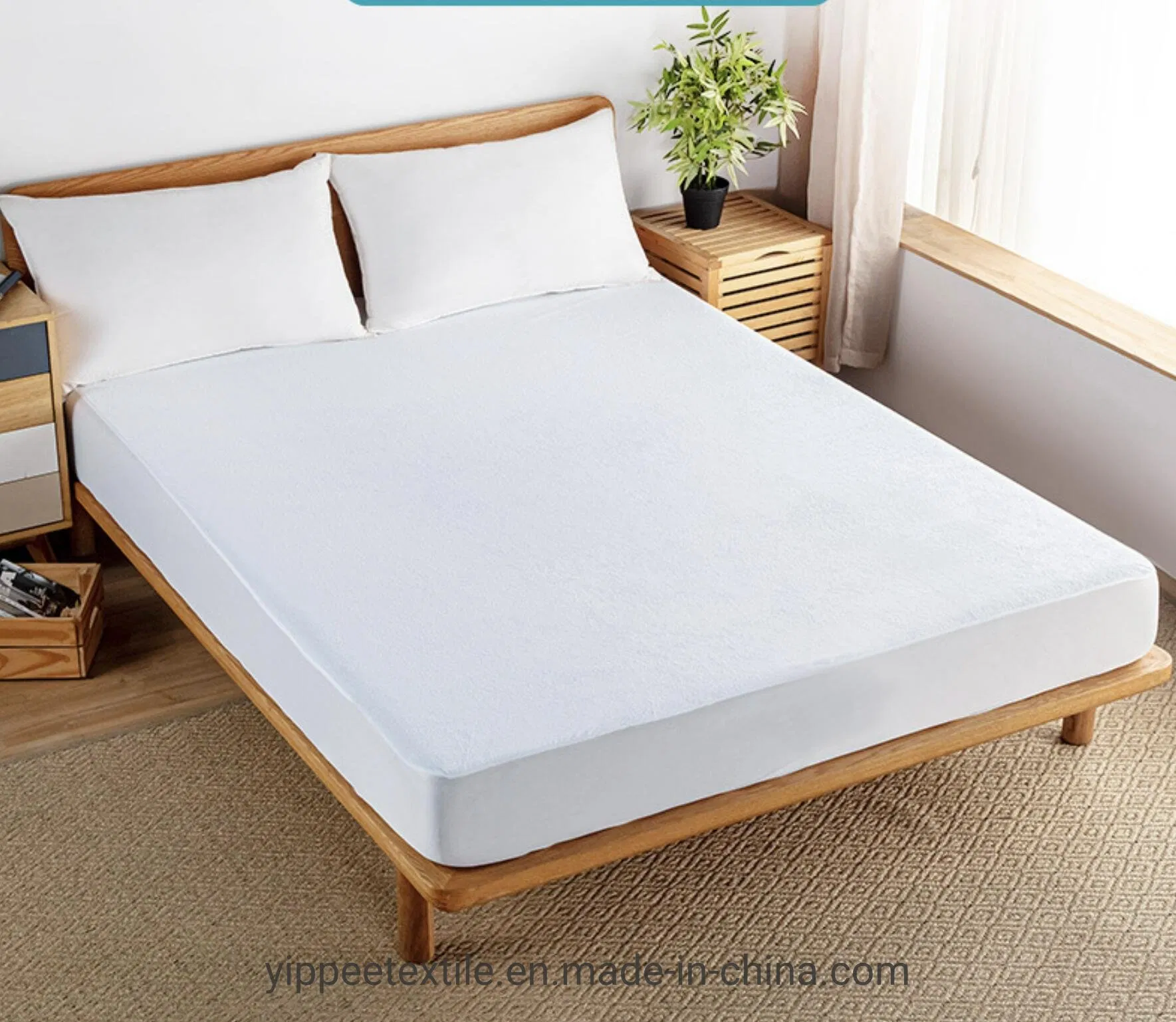 Terry Cloth TPU Laminated Waterproof Blood Repellent Mattress Cover Mattress Protector