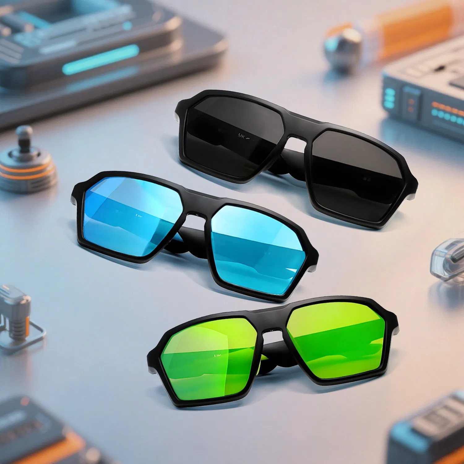 Умные очки для велоспорта French Market с музыкой и звонками