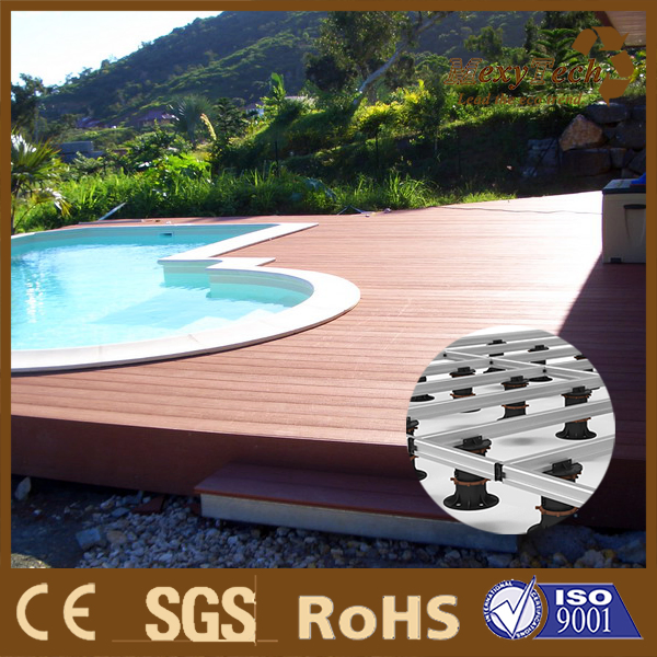 Guangzhou WPC Decking Keel Support Adjustable Height Plastic Pedestal