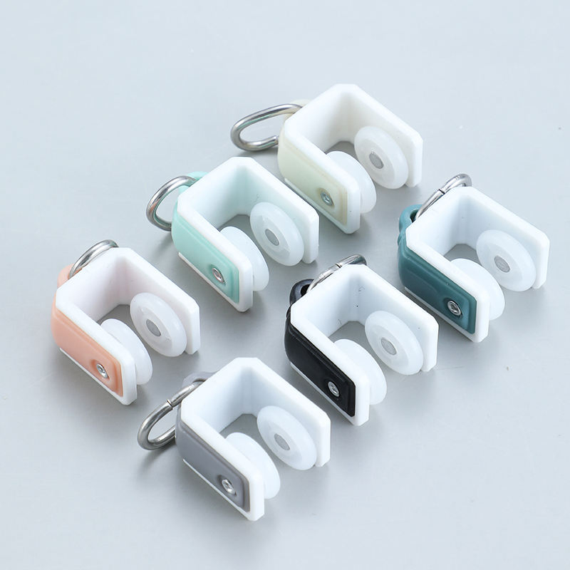 Motorized Curtain Accessories Plastic Pulley Runners for Curved Rail