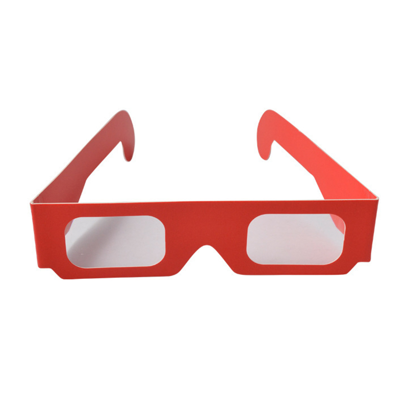 Fashion 3D Eco-Friendly Paper Glasses Entertainment Eyewear for 3D Movie TV Book