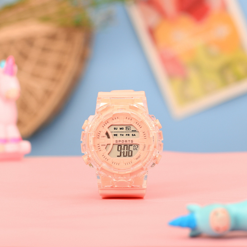 Unisex Silicone Waterproof Sports Student LED Watches