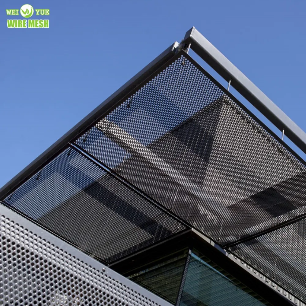 Декоративный перфорированный алюминиевый лист с круглыми отверстиями