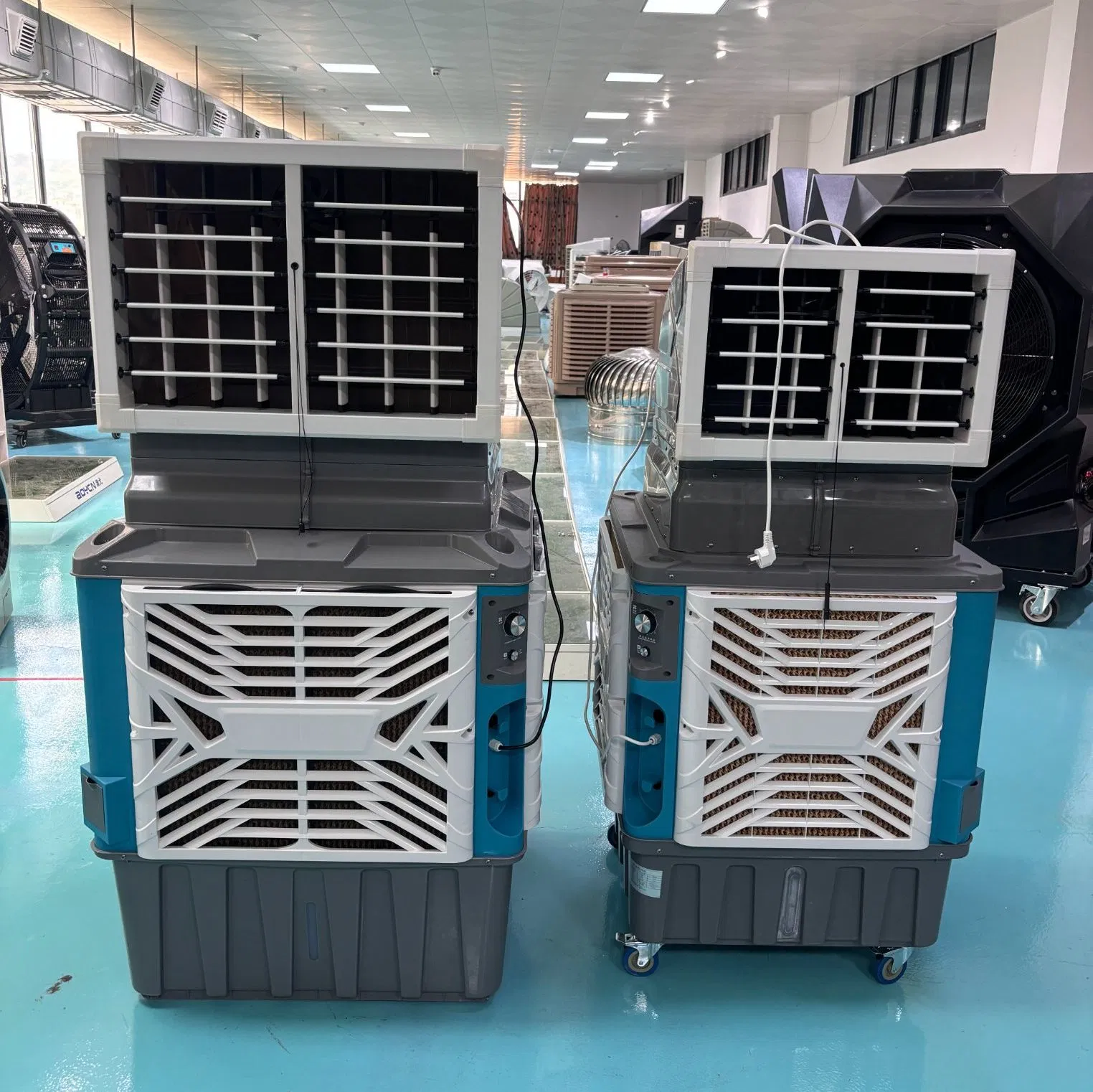 Energy Saving 1.1kw Evaporative Air Cooler 18000 Cubic Meters/Hour for Large Room