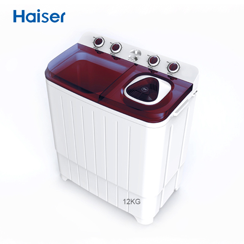 High Quality 12kg Plastic Cover Top Load Household Semi Automatic Twin Tub Washing Machine for Sale