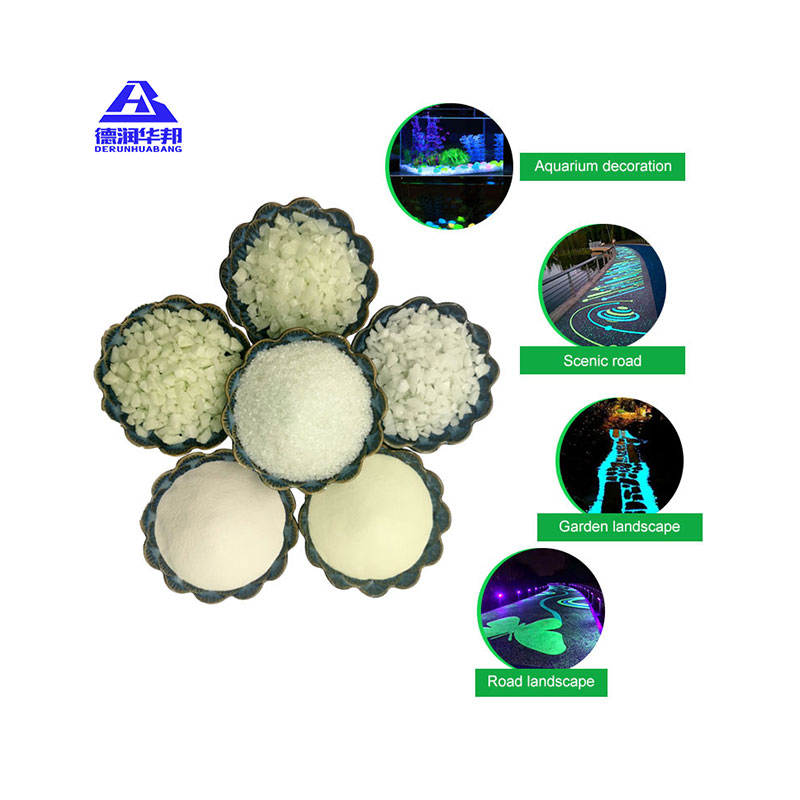 Artificial Glowing Stone Sky Blue Luminous Stone Terrazzo Floor with 1-3 mm
