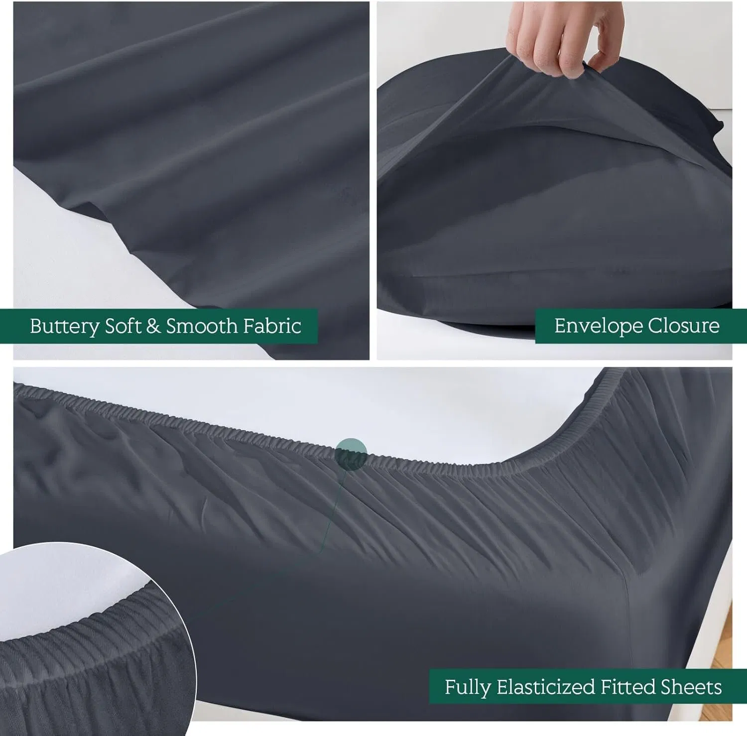 ODM/OEM 100% Eco-Friendly Bamboo Fiber Flat & Fitted Sheet Comfortable Breathable Reusable Home Hotel Textile Woven Technics Bedding Set Queen King Bed Sheets