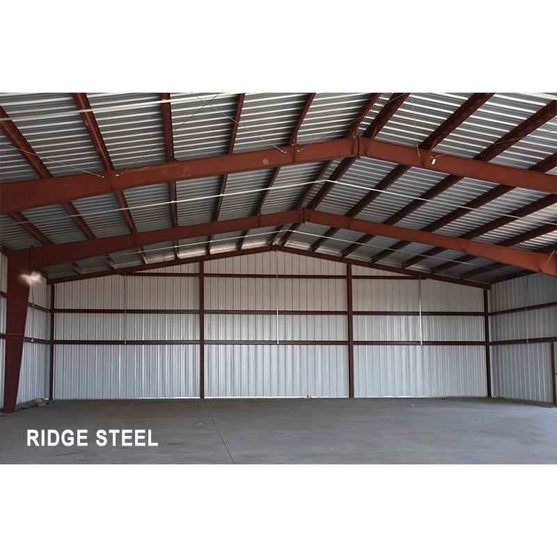 No Middle Column Workshop Multifunctional Pre Fabricated Steel Workshop Shed