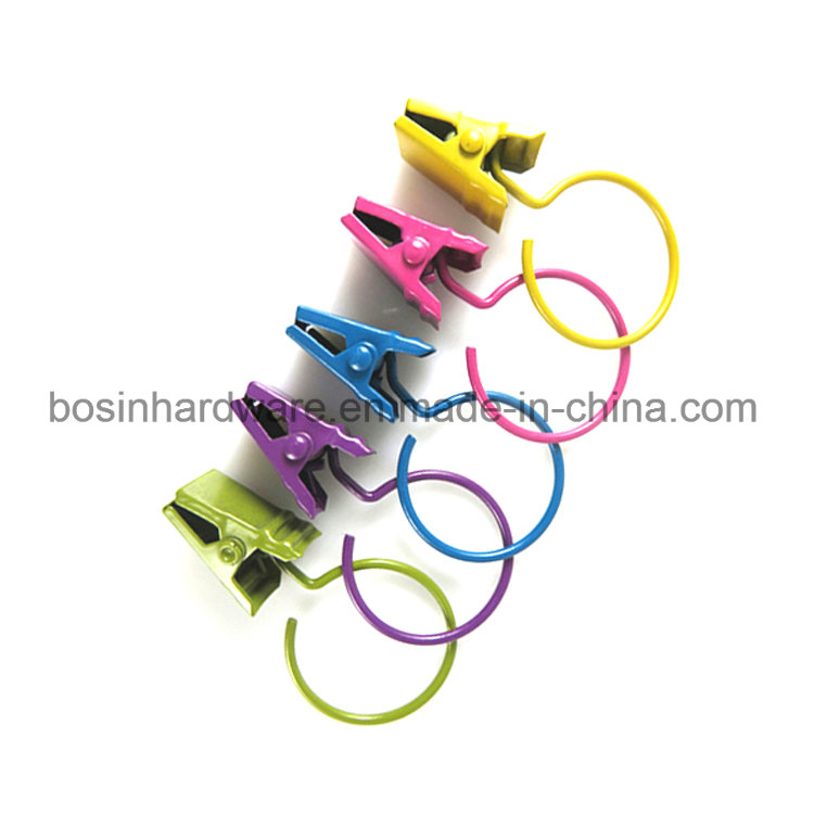 Painted Colorful Metal Curtain Clip