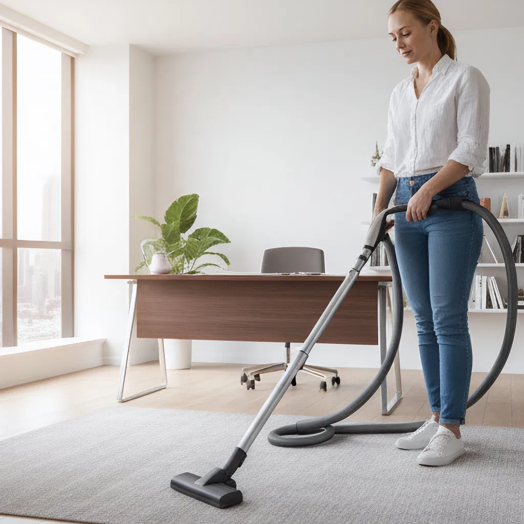 Whisperquiet White HEPA Vacuum Cleaner with Ametek Motor Protection